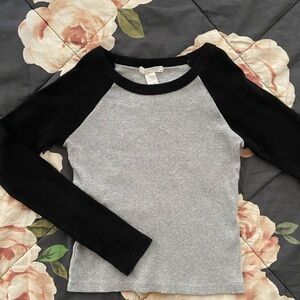 Girls Ribbed Long-Sleeve